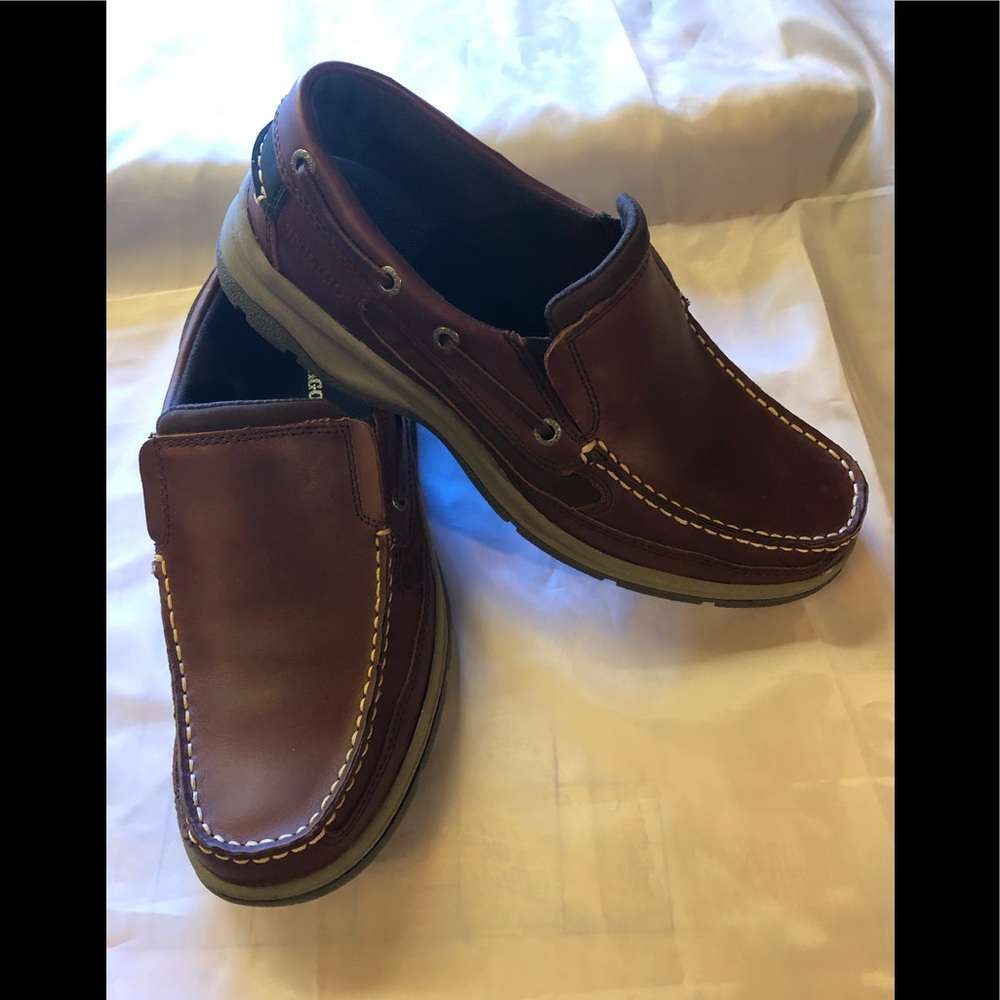 Sebago Burgundy brown casual slip on men 9 medium